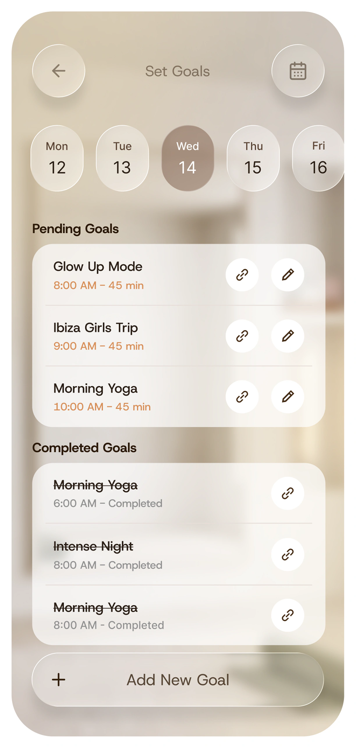 Post-workout summary screen with results and recap